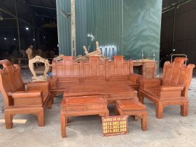 bàn ghế gỗ hương đá cao cấp 6 món
