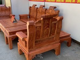 bàn ghế Âu Á gỗ hương đá