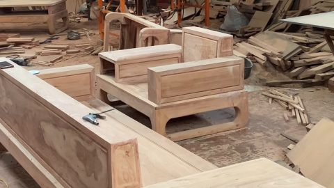 ghế đơn gỗ hương đá