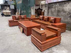 mẫu sofa gỗ hương đá