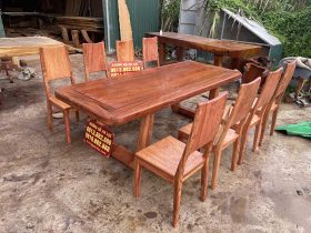 mẫu bàn ghế ăn gỗ hương đá