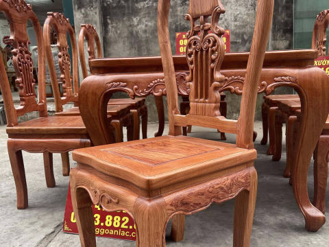 mẫu ghế ăn gỗ hương đá