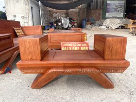 ghế đơn gỗ hương đá tay hộp