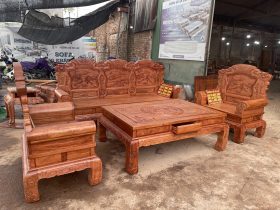 bàn ghế khổng tử 4 món gỗ hương đá
