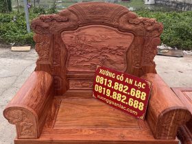 ghế đơn khổng tử gỗ hương đá