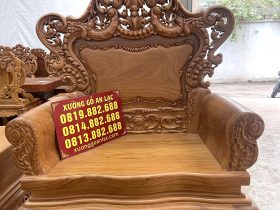 mẫu ghế louis hoàng gia gỗ gõ đỏ