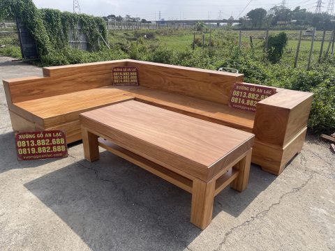sofa nguyên khối gỗ gõ đỏ siêu vip