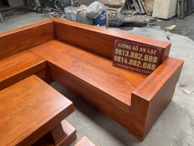 bộ sofa nguyên khối gỗ hương đá hàng tuyển