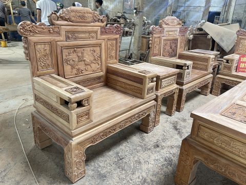 ghế đơn bộ bàn ghế phù dung gỗ gõ đỏ