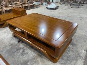 bàn trà chữ nhật gỗ pachy của bộ sofa 5 món hiện đại