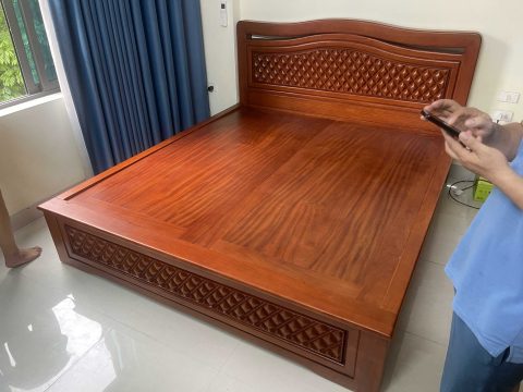 giường luxury gỗ gõ đỏ cao cấp