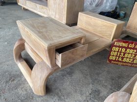 ghế đơn của bộ sofa chân xoắn gỗ gõ đỏ hàng tuyển