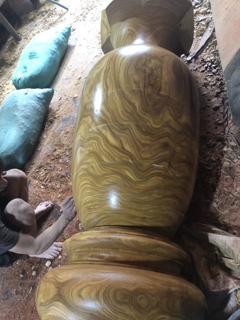 mẫu lục bình gỗ cẩm vàng hàng cao cấp