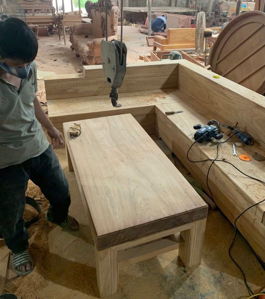 Công đoạn xử lý thô để sản phẩm đẹp từ mộc